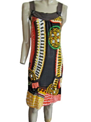 idéal plage vacances robe d'été en maille fluide  marque naf naf taille indiquée S = 36/38