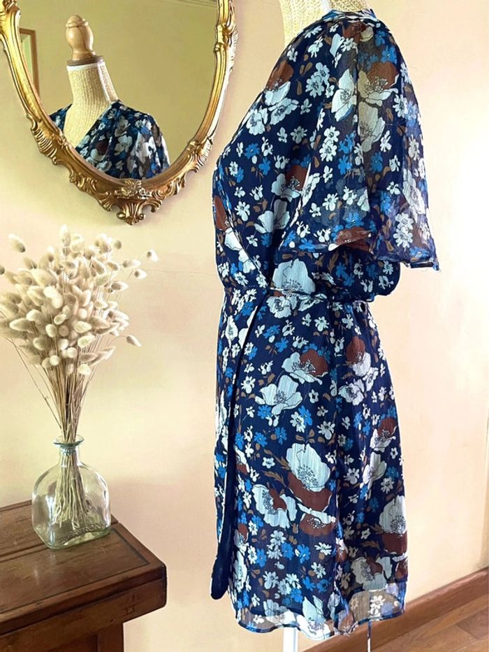 Robe Évasée avec Motif Floral - mango - Taille L - photo numéro 5