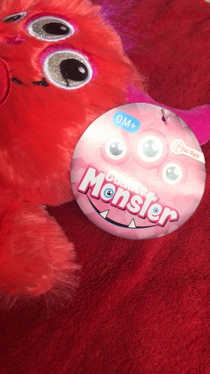 Peluche cuddle monster neuf avec étiquette - photo numéro 2