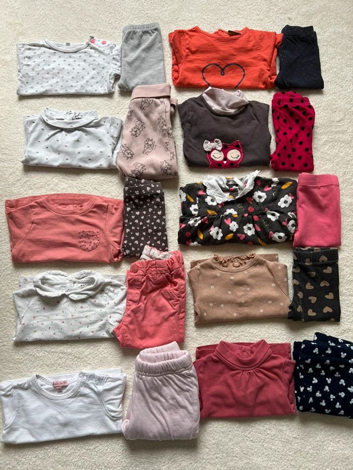 Lot de 10 ensembles 6 mois