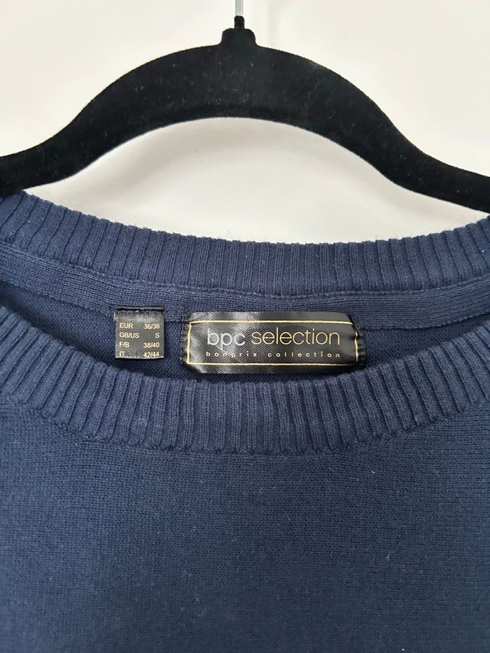 Pull manches longues chauve souris bleu Bonprix 36/38 - photo numéro 3