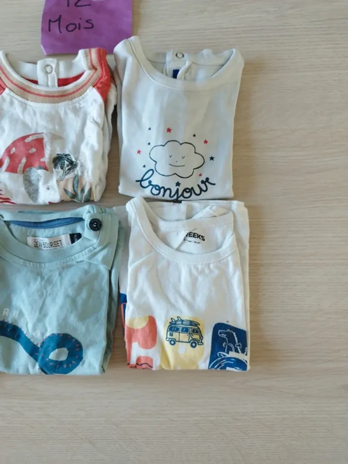T-shirt 12mois manche courte - photo numéro 4