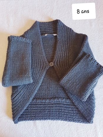 Gilet boléro 3 pommes 8 ans