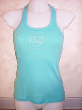 débardeur turquoise mango taille 38/40