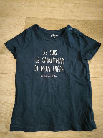 Tee shirt gemo 18 mois