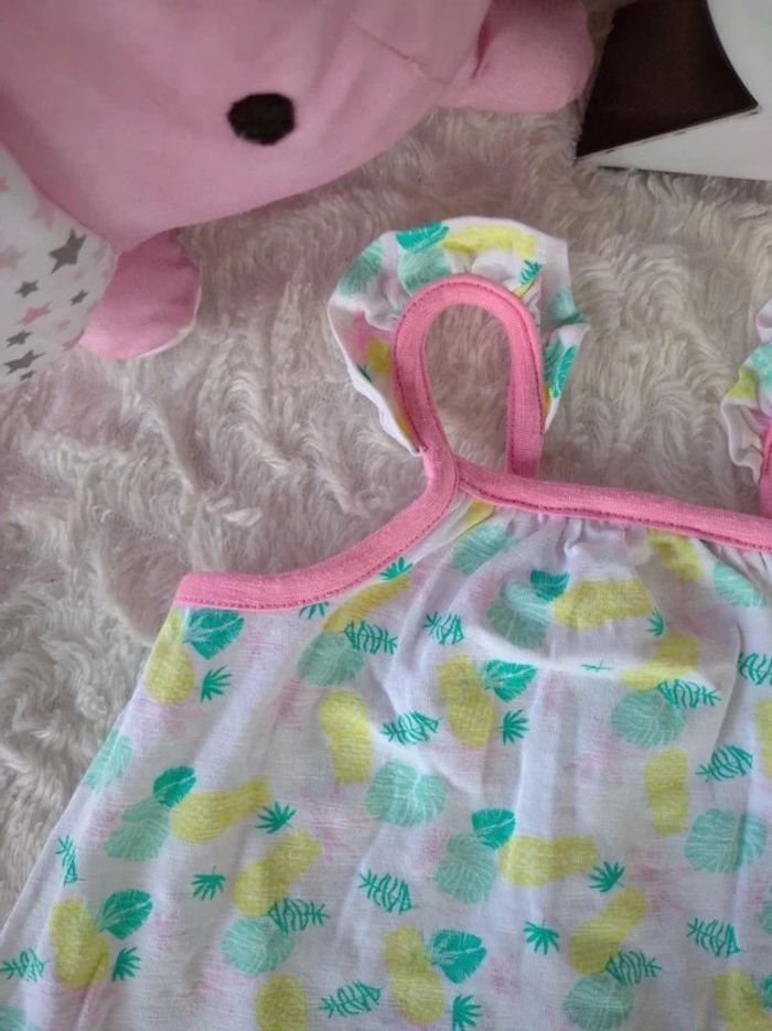 Ensemble (tunique/robe+boomer/short) Fille 3 mois Ananas Orchestra - photo numéro 4