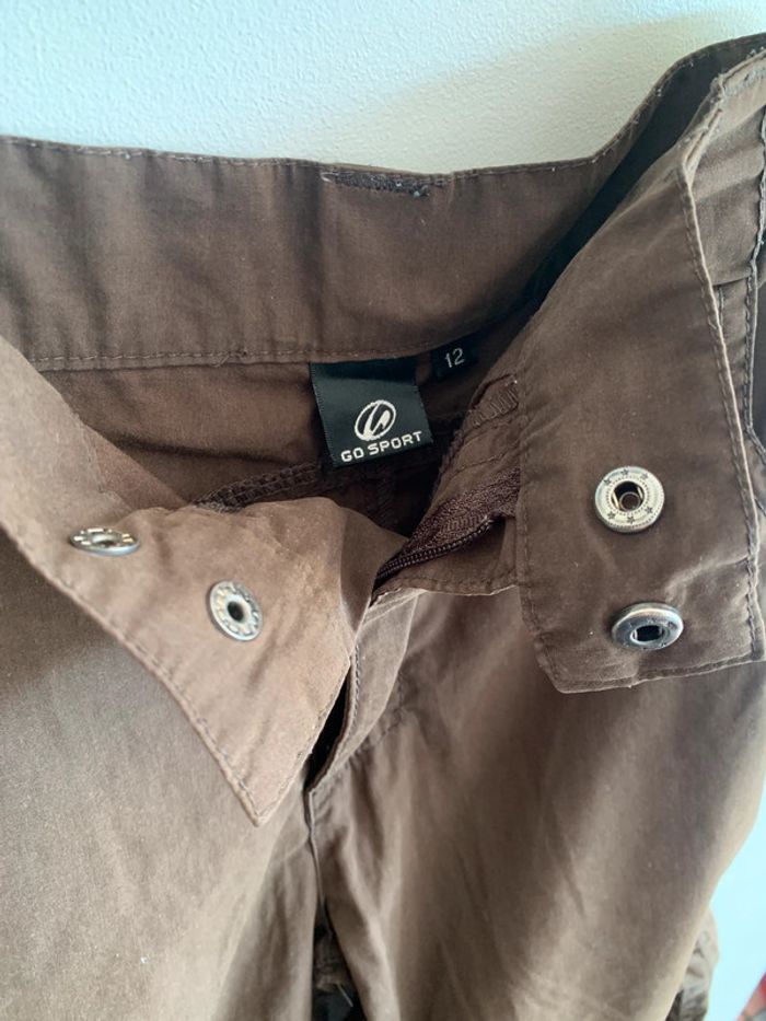 Pantalon short Go Sport marron 12 ans - photo numéro 3