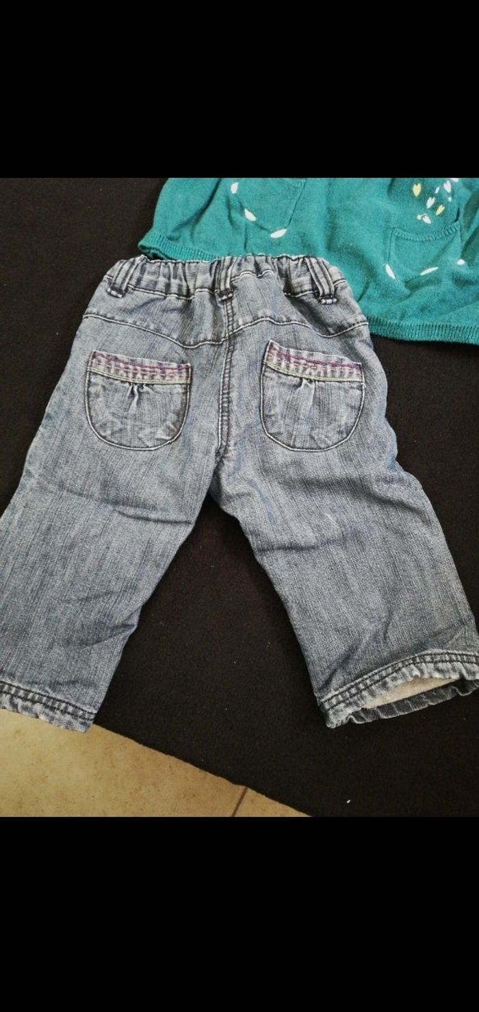 Ensemble pull et pantalon du pareil au même 6 mois - photo numéro 3