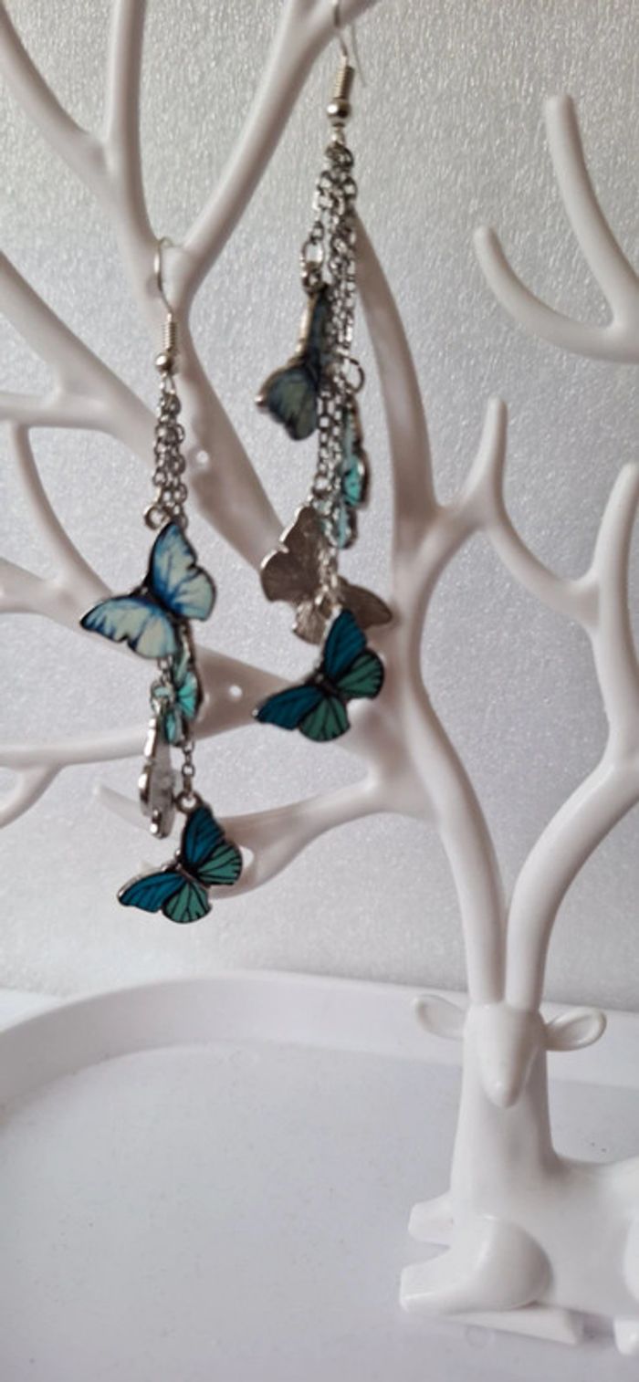Boucles d’oreilles papillons – Fait main