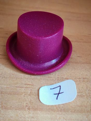 Playmobil cirque 1 chapeau haut de forme violet pailleté