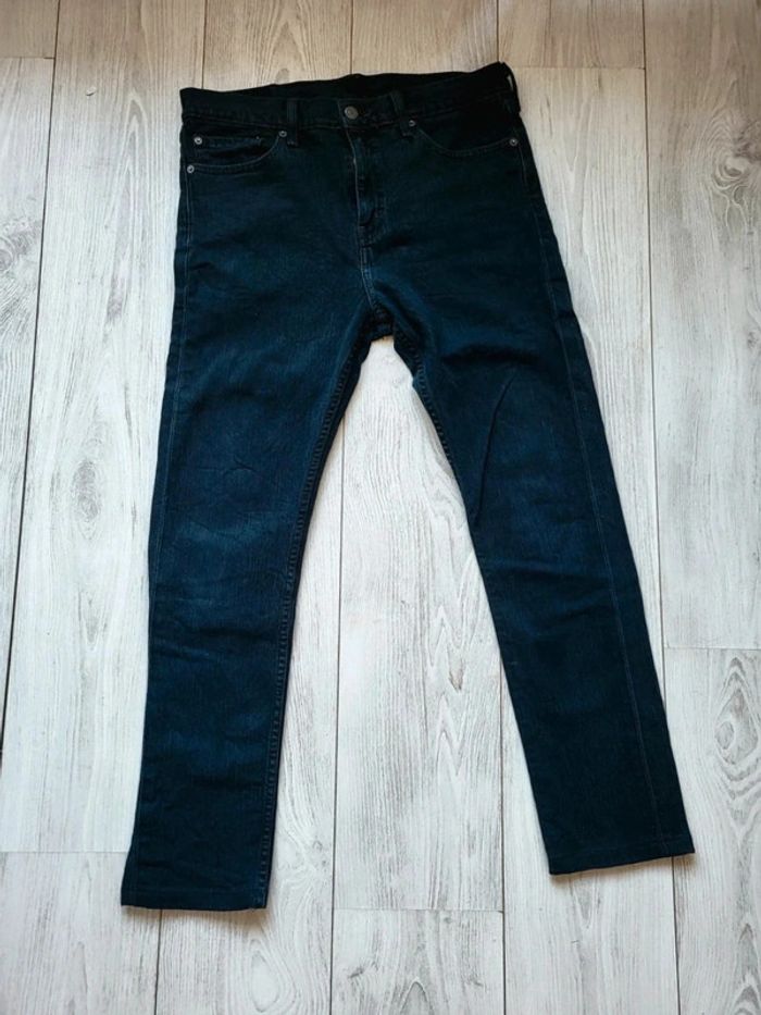 Jean Levi's Homme Noir Vintage Y2K Levi Strauss & Co Authentique Taille W32 L32 FR 42 - photo numéro 2