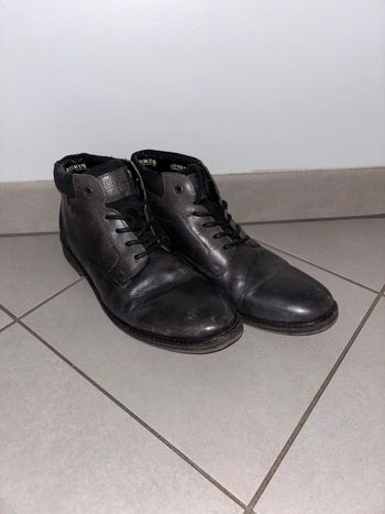 Bottines noir cuir Redskins / Taille 43 / Bon état