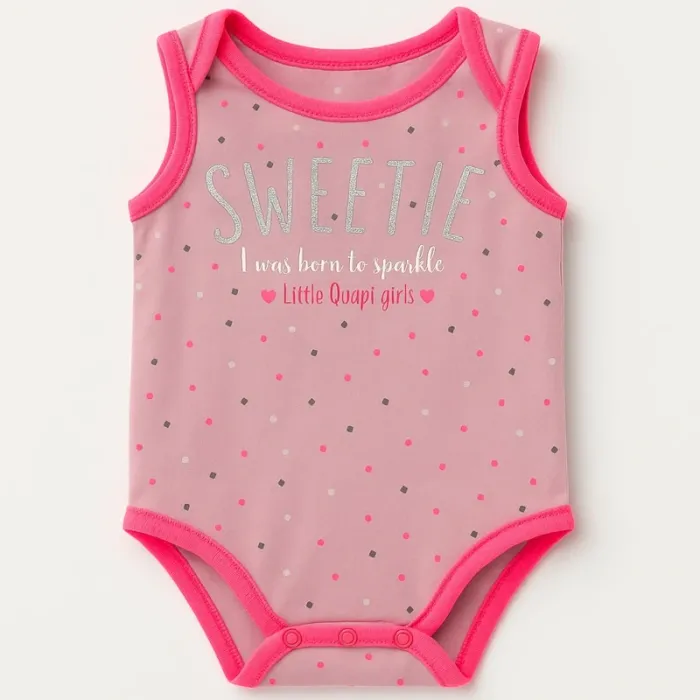 Body sans manches rose - Quapi - 0 mois