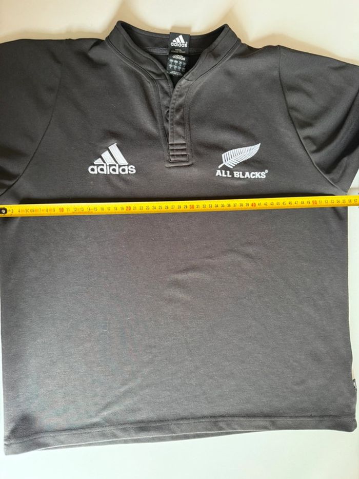 Maillot adidas all blacks en bon état noir - photo numéro 7