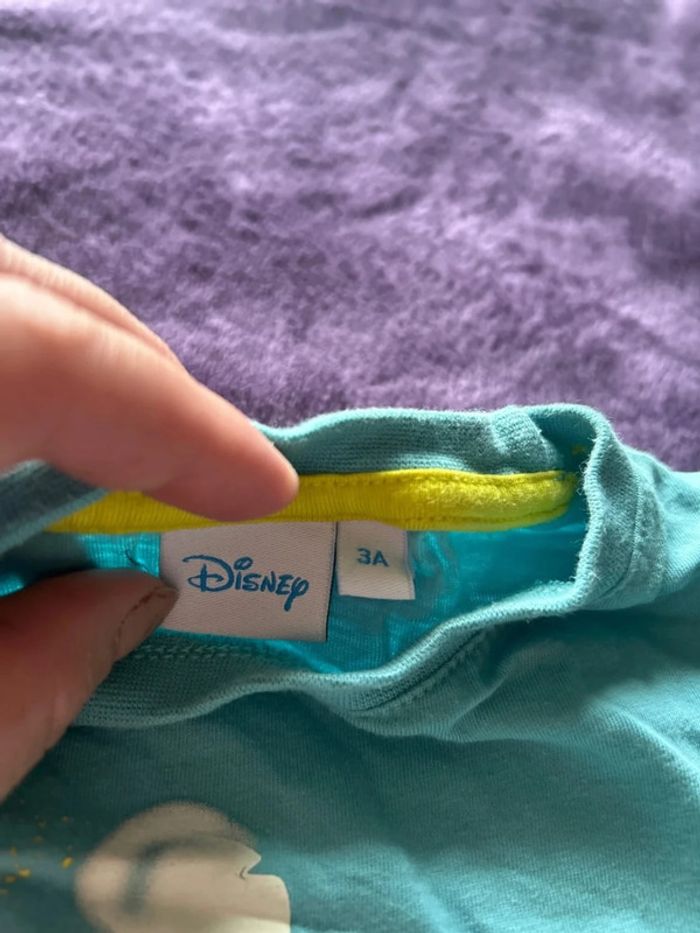 T-shirt garcon en coton bleu turquoise Mickey Disney taille 3 ans - photo numéro 4