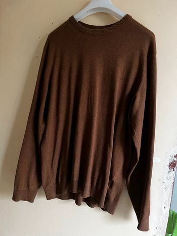 Pull cool rond marron XL bon état In Extenso