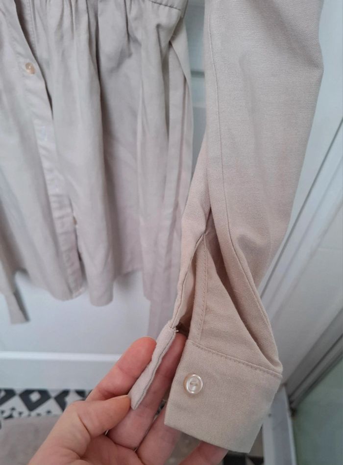 Robe chemise stradivarius taille M Couleur beige. - photo numéro 10