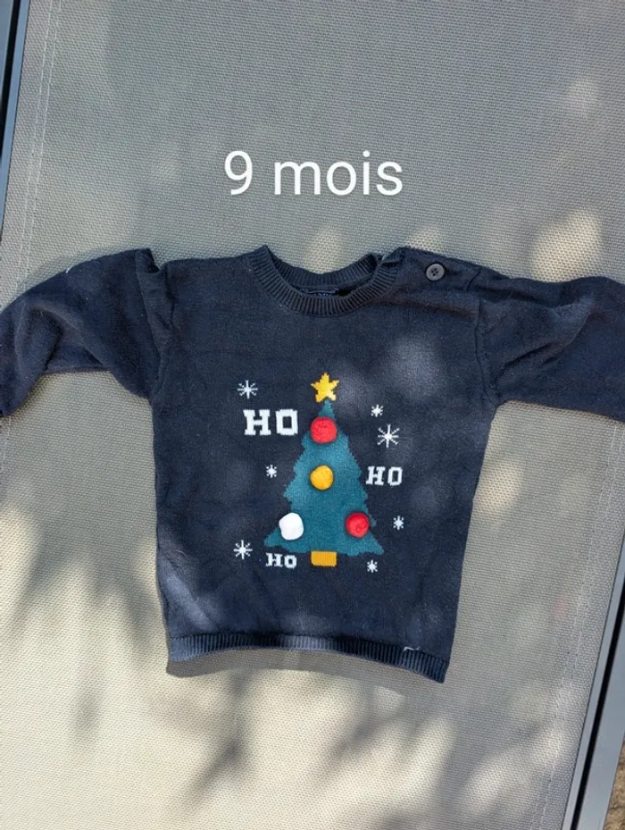 Pull de Noël bébé garçon 9 mois