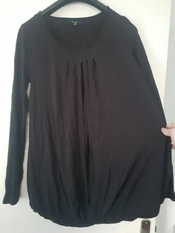 Tshirt noir manche longue pour grossesse
