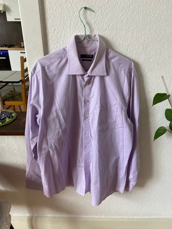 Chemise unis lilas 
