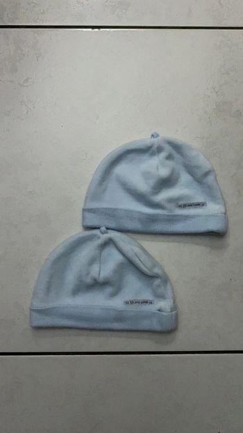 Lot de 2 bonnets bébé