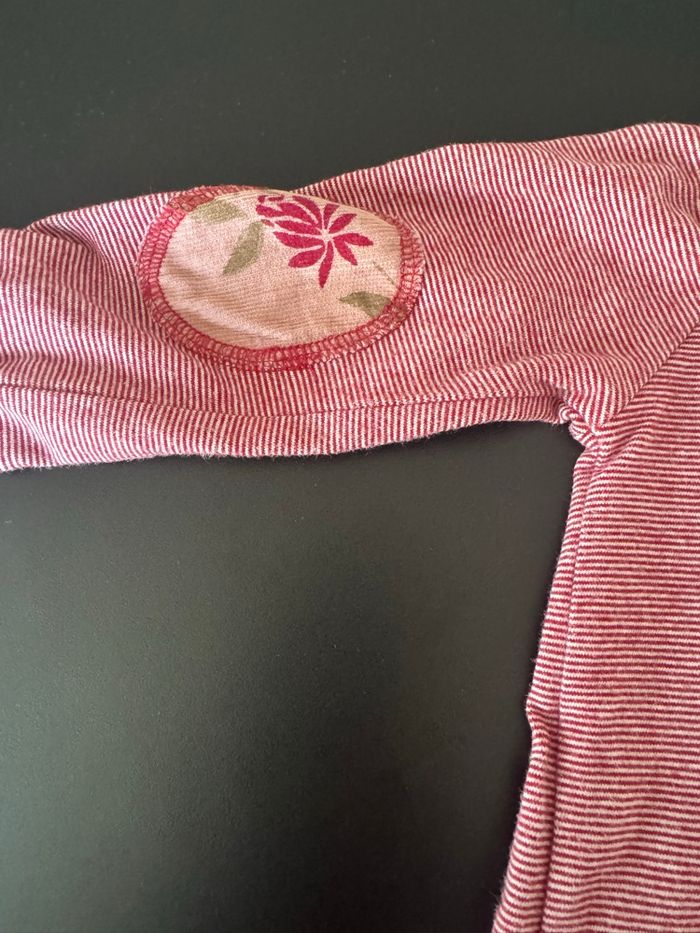 Combinaison rose velours côtelé coton bio - photo numéro 3