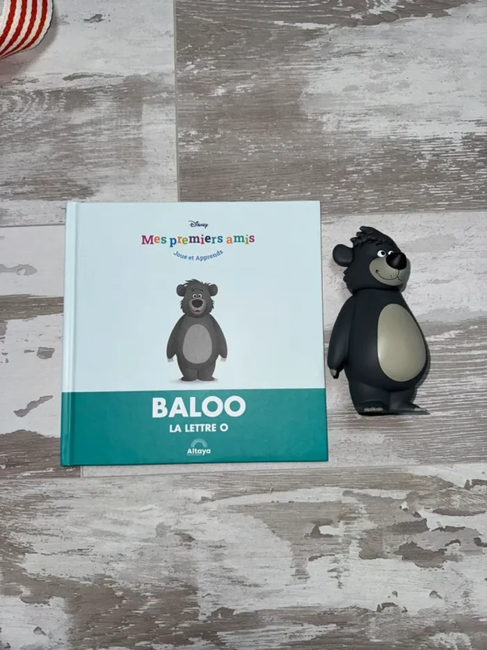 Figurine + livre mes premiers amis Disney Baloo