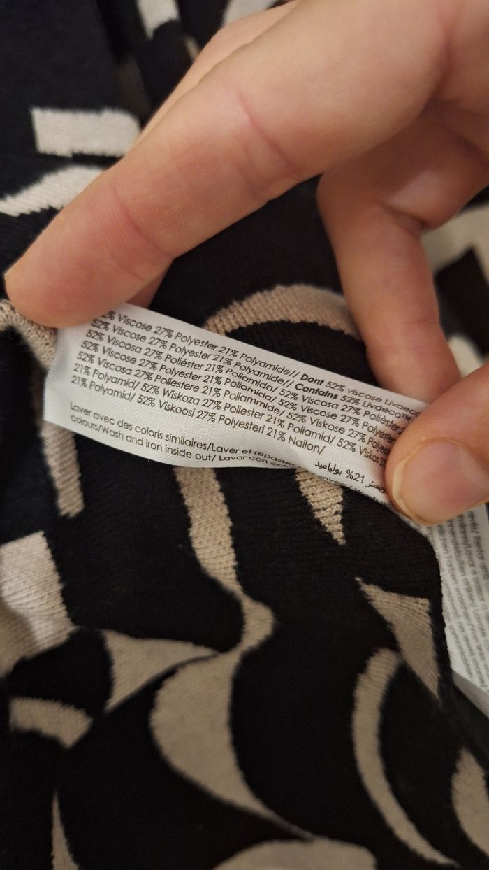 Robe pull évasée imprimé géométrique - photo numéro 5