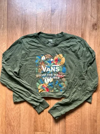 Tee shirt manches longues Vans kaki