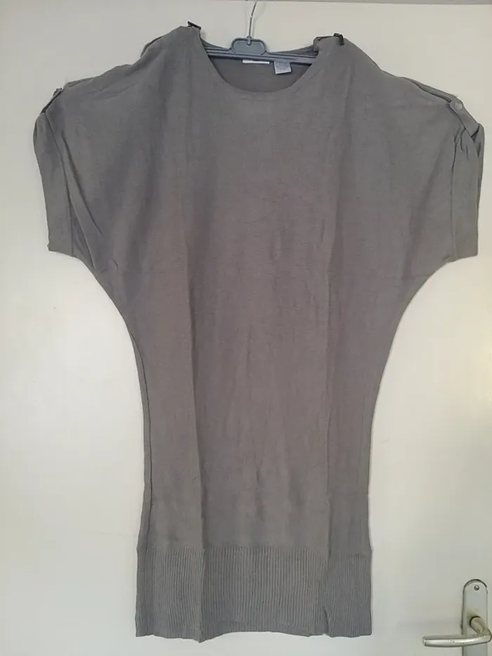 Robe longue grise taille 38/40