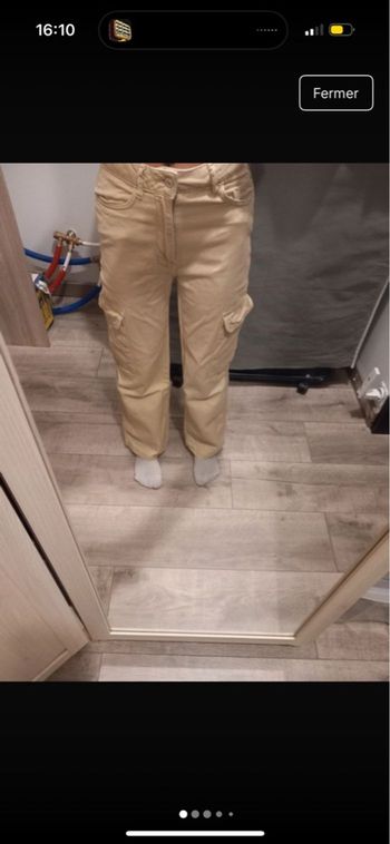 cargo beige femme