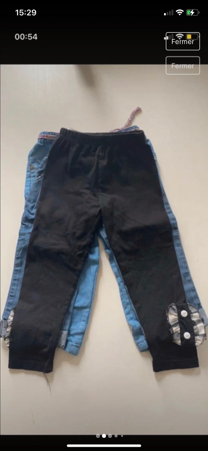 Lot pantalon/legging fille