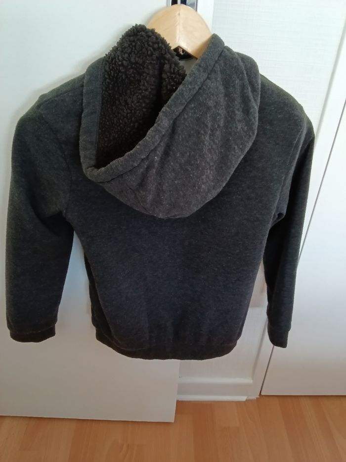 Gilet tissaia gris chiné - photo numéro 2