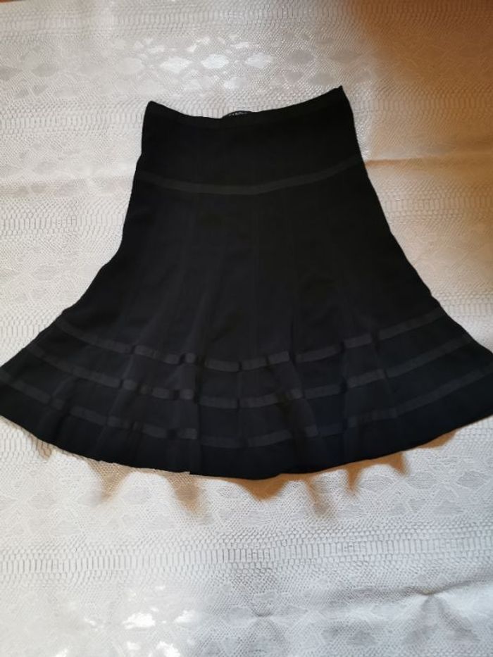 Jupe noire évasée Caroll