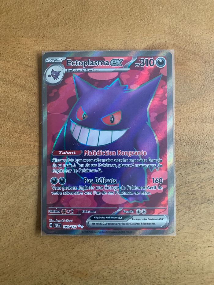 Carte Pokemon Ectoplasma EX Full Art Forces Temporelles