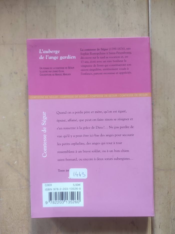 L'auberge de l'ange gardien Comtesse de Ségur Casterman 20003 - photo numéro 3