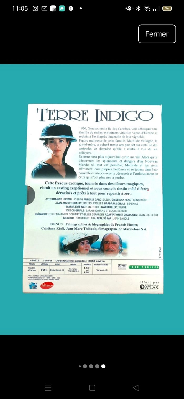 Coffret DVD Intégrale Série Télévisée Terre Indigo - photo numéro 7