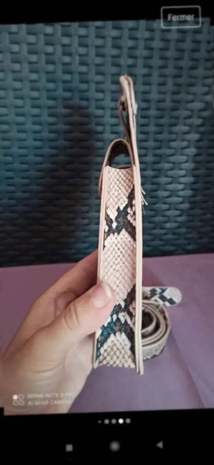 Pochette ceinture beige  animal - photo numéro 3