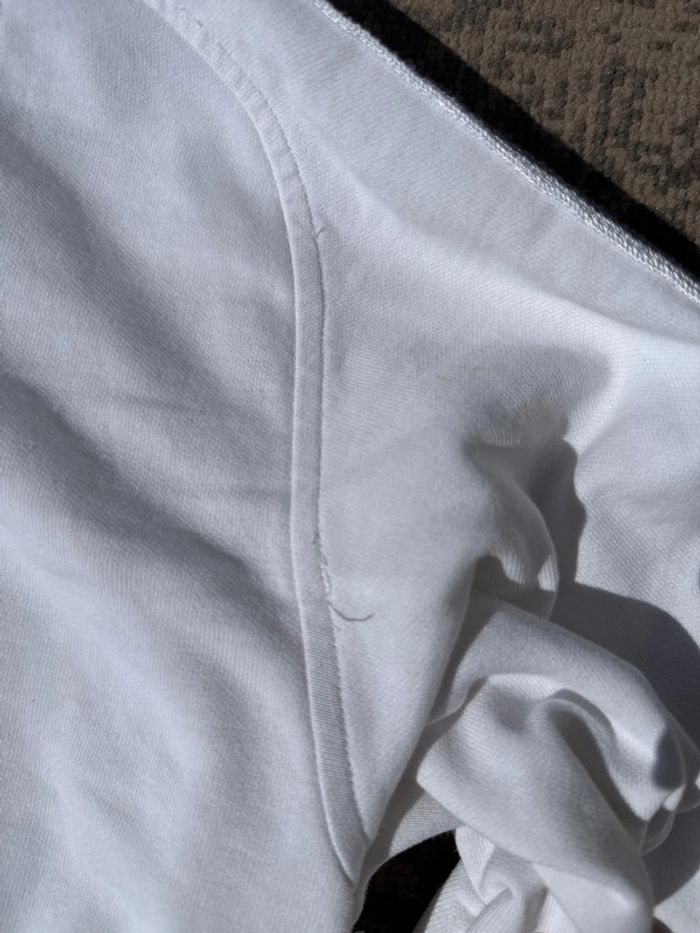 Sweat à capuche Champion blanc logo brodé - Taille S/M - photo numéro 10