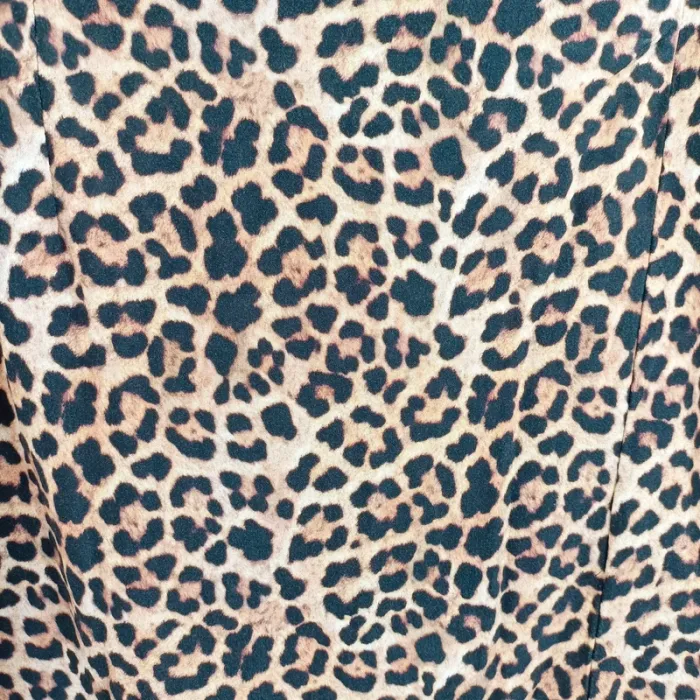 Jupe midi satinée imprimé léopard fluide Kiabi tendance animal print taille L estimée A1244 - photo numéro 2