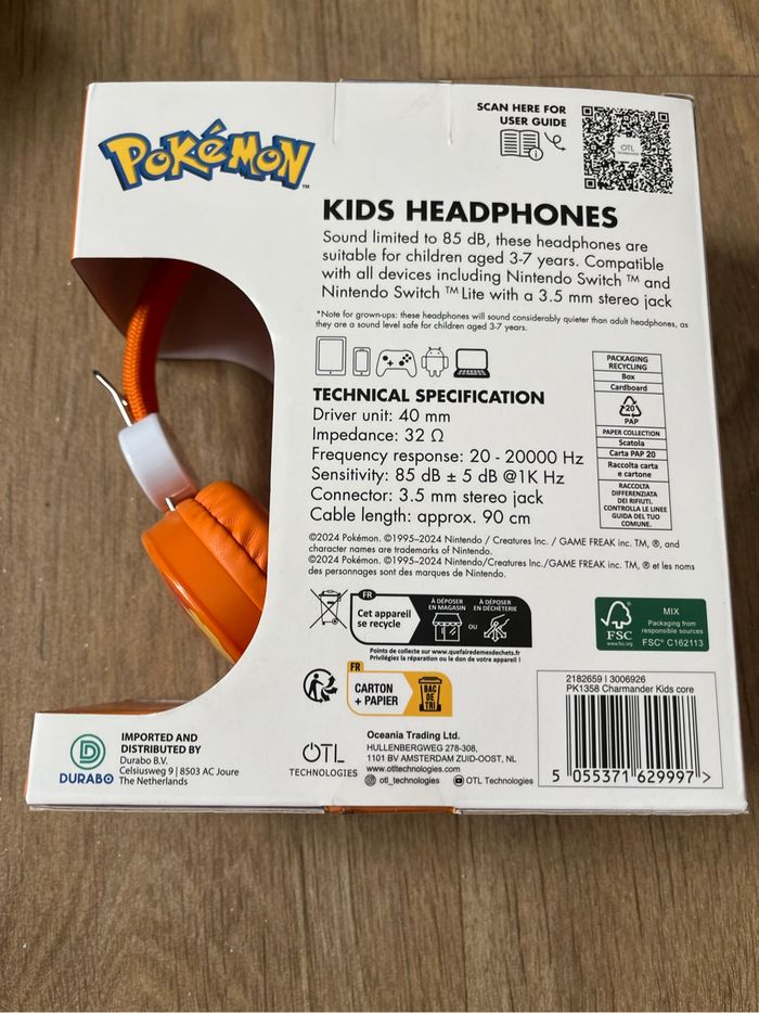 Casque écouteur Pokémon salameche neuf scellé - photo numéro 2