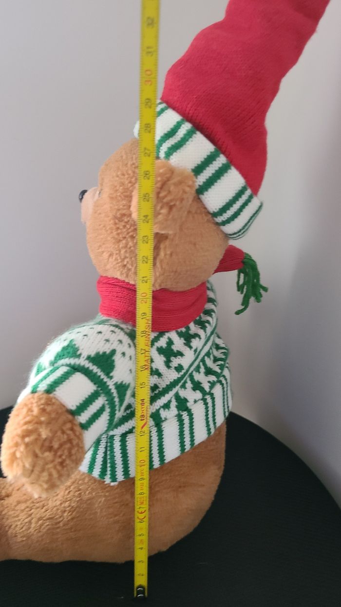 doudou ours motif noël - photo numéro 4