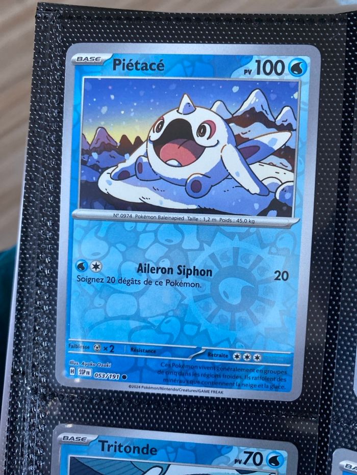 Carte Pokémon reverse neuf