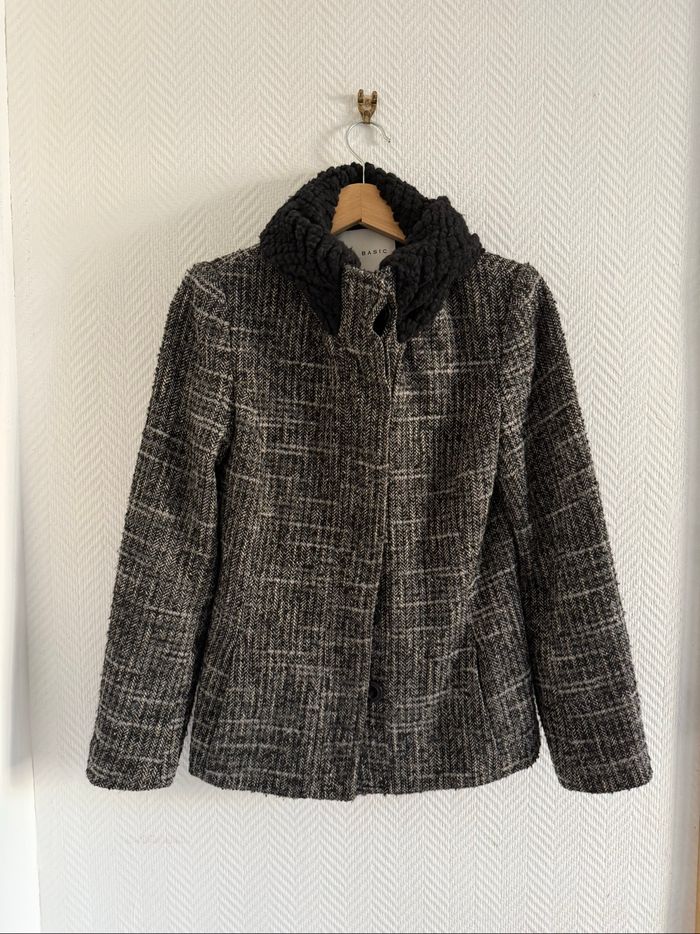Manteau  noir Zara