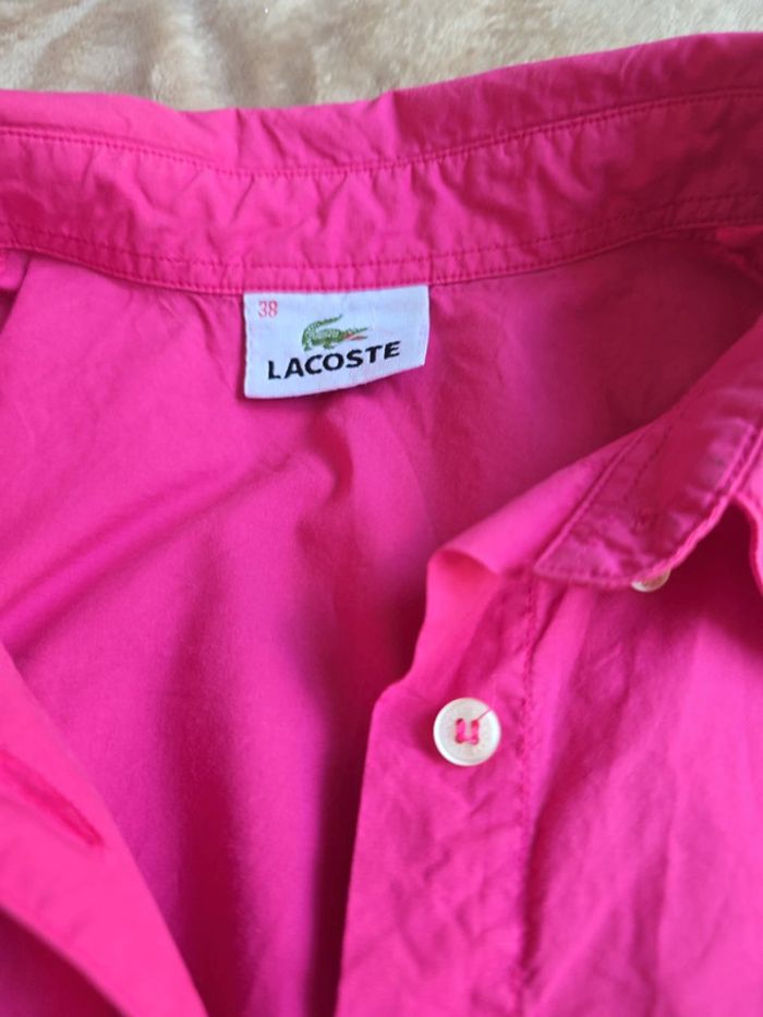 Chemisette Lacoste rose femme Taille 38 - photo numéro 10
