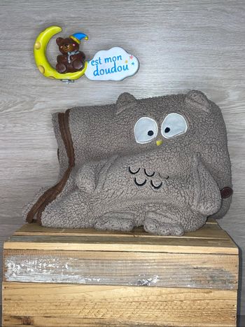SOL291 doudou plaide hibou 🦉 chaise longue