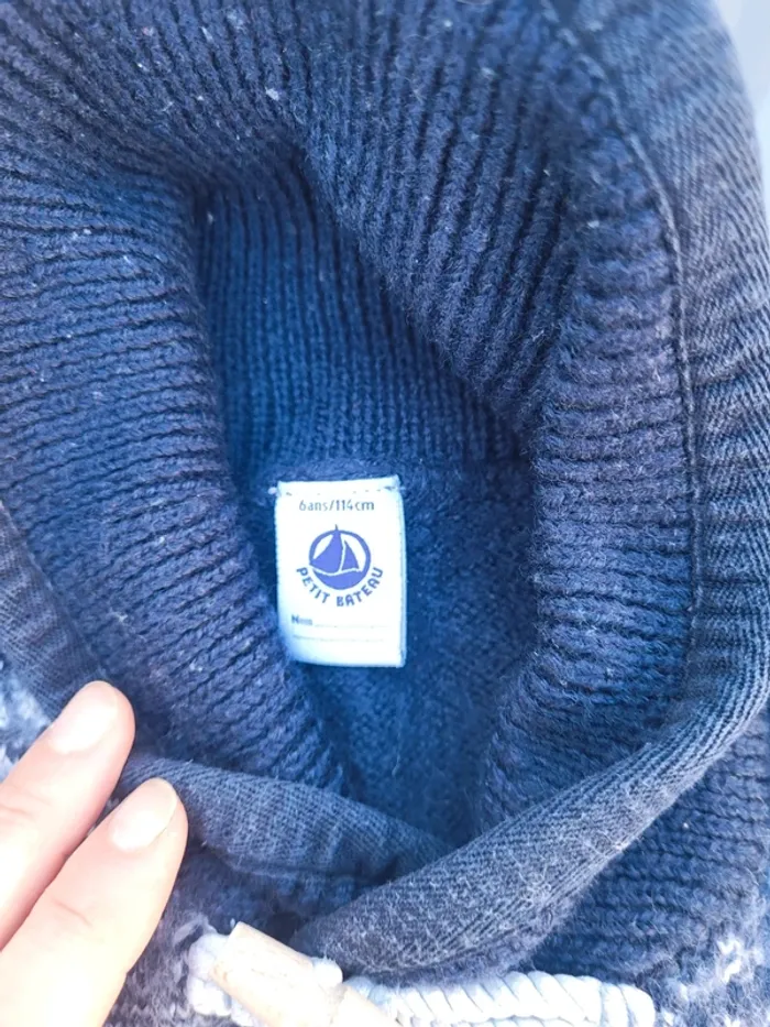 Pull en laine petit bateau 6 ans - photo numéro 3