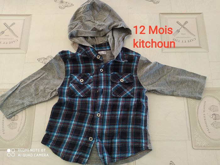 Chemise manches longues 12 mois Kitchoun