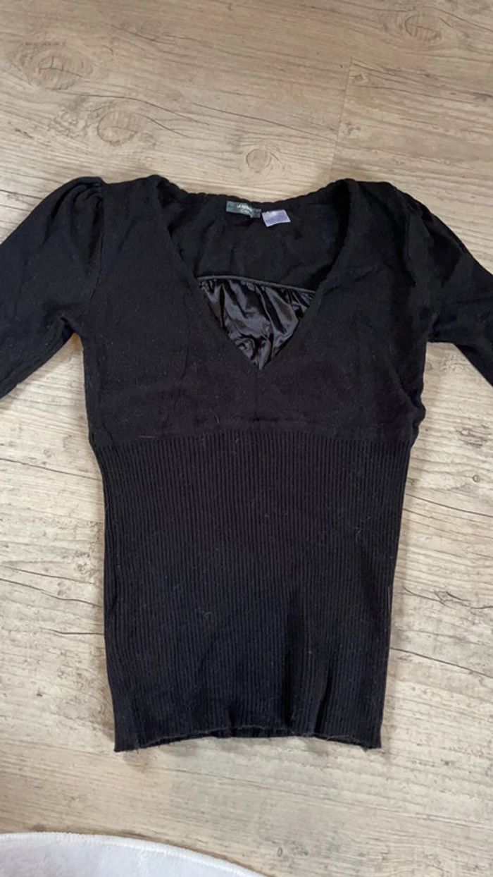 Pull noir la redoute 38/40