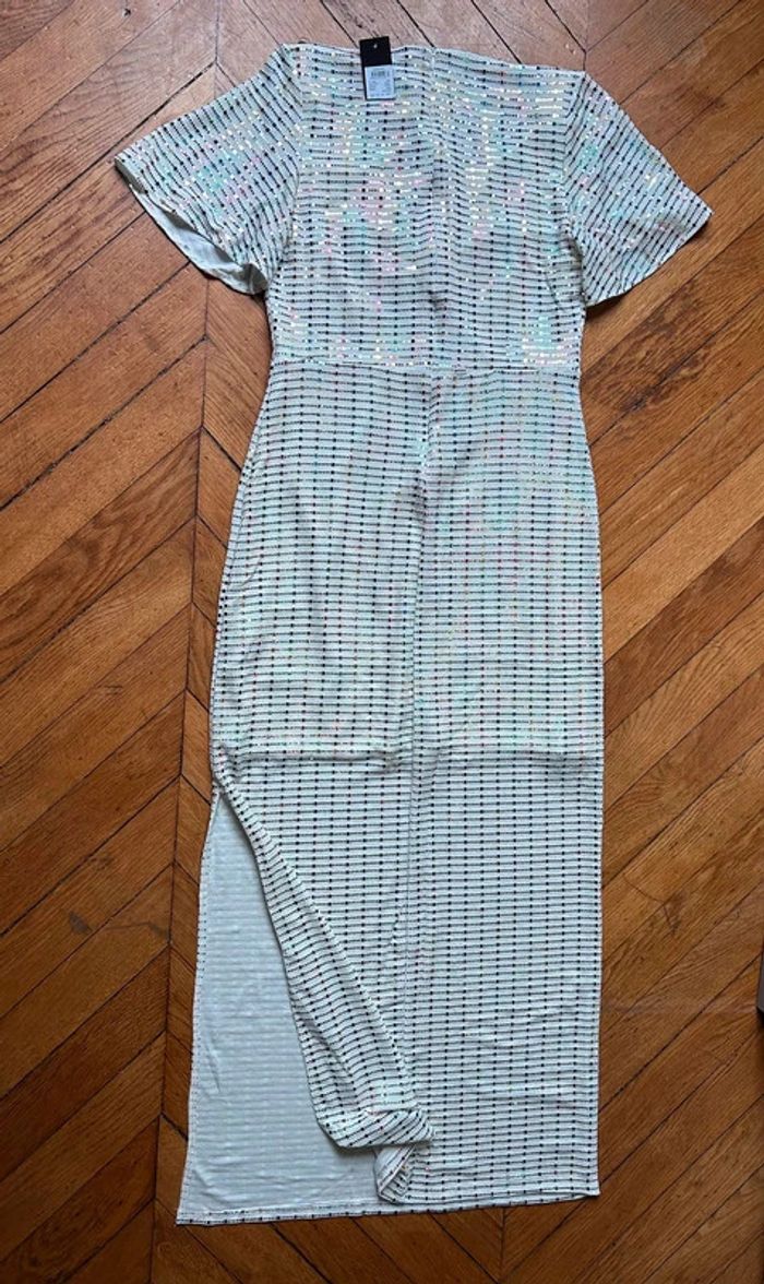 Neuf: sublime robe blanche ultra élégante, taille 40/42/44 - photo numéro 5